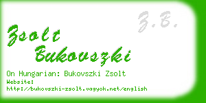 zsolt bukovszki business card